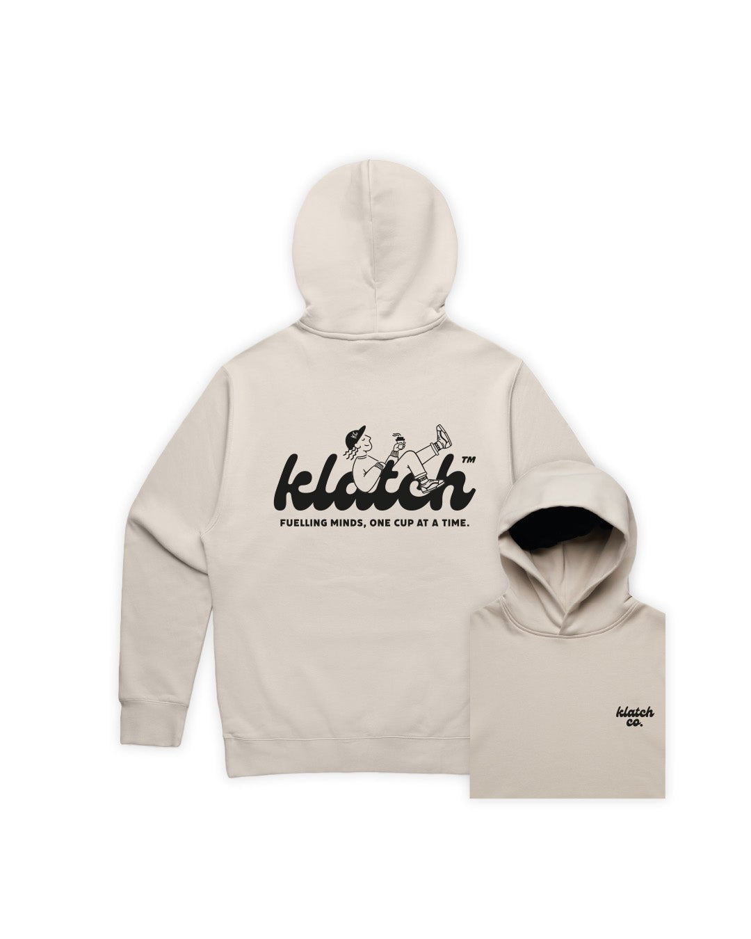 Relaxed Fit Hoodie - Bone