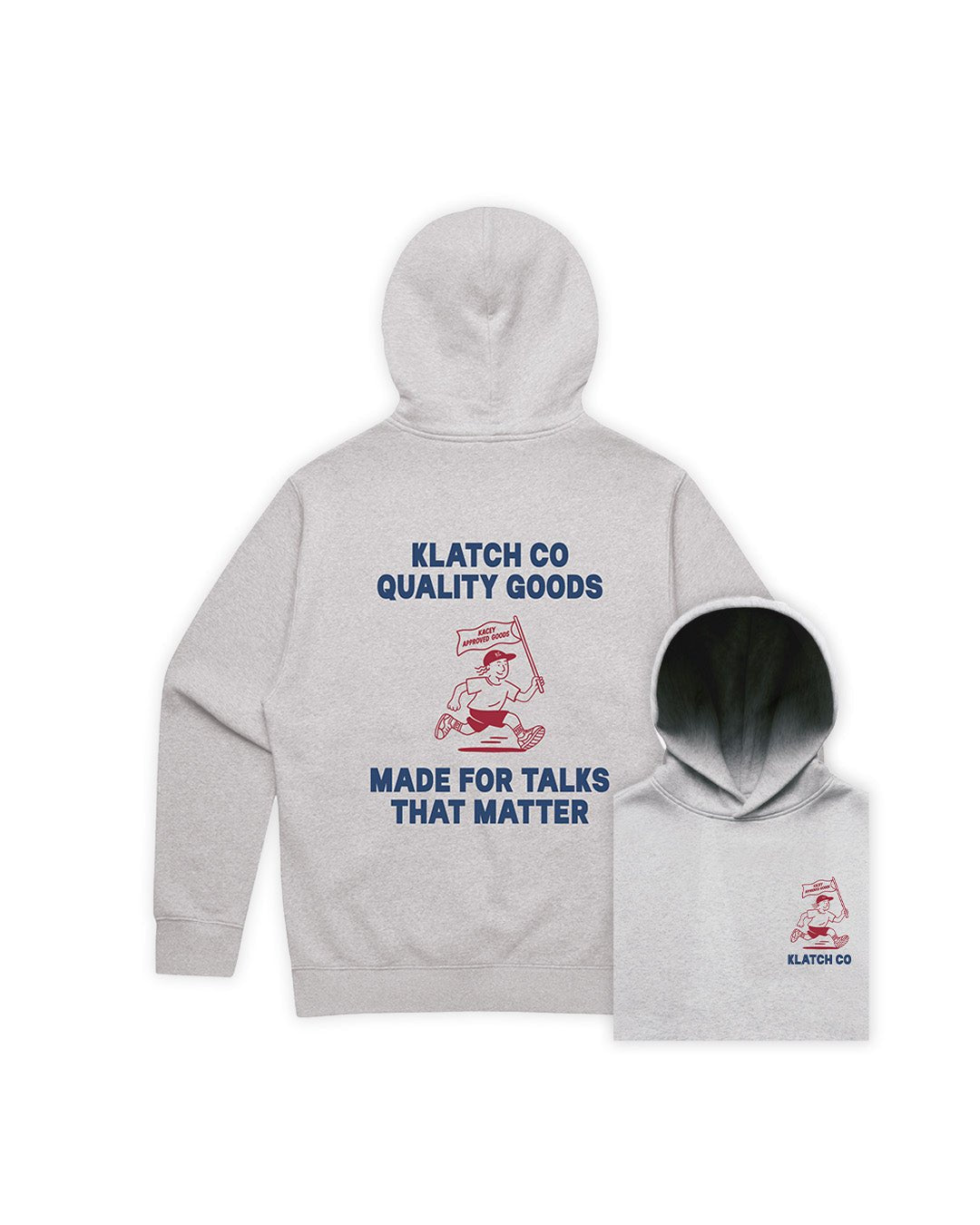 Made for talks Hoodie - Grey Marl
