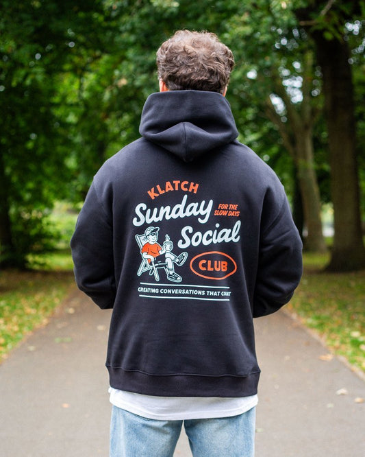 Sunday Social Black Hoodie