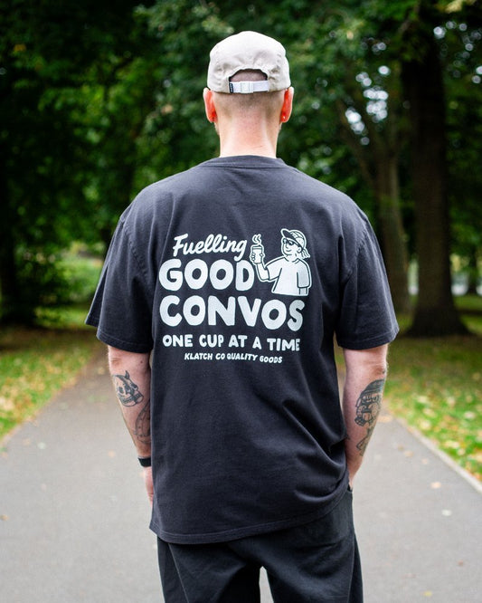 Fuelling Good Convos Black T-Shirt