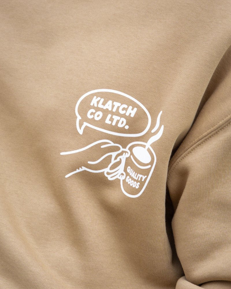 Coffee & Convos Sand Hoodie