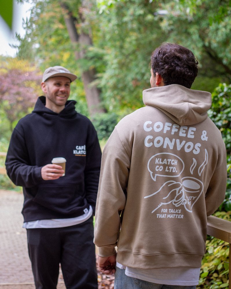 Coffee & Convos Sand Hoodie