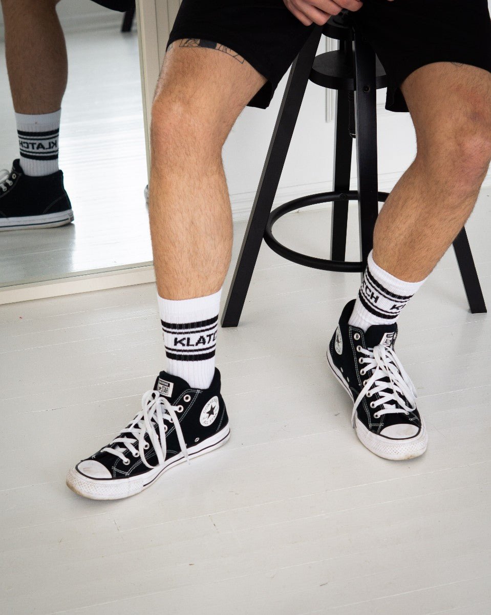 Crew Socks - White & Black