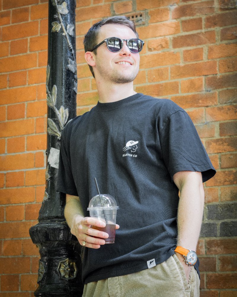 Coffee & Conversations T-Shirt – Faded Black