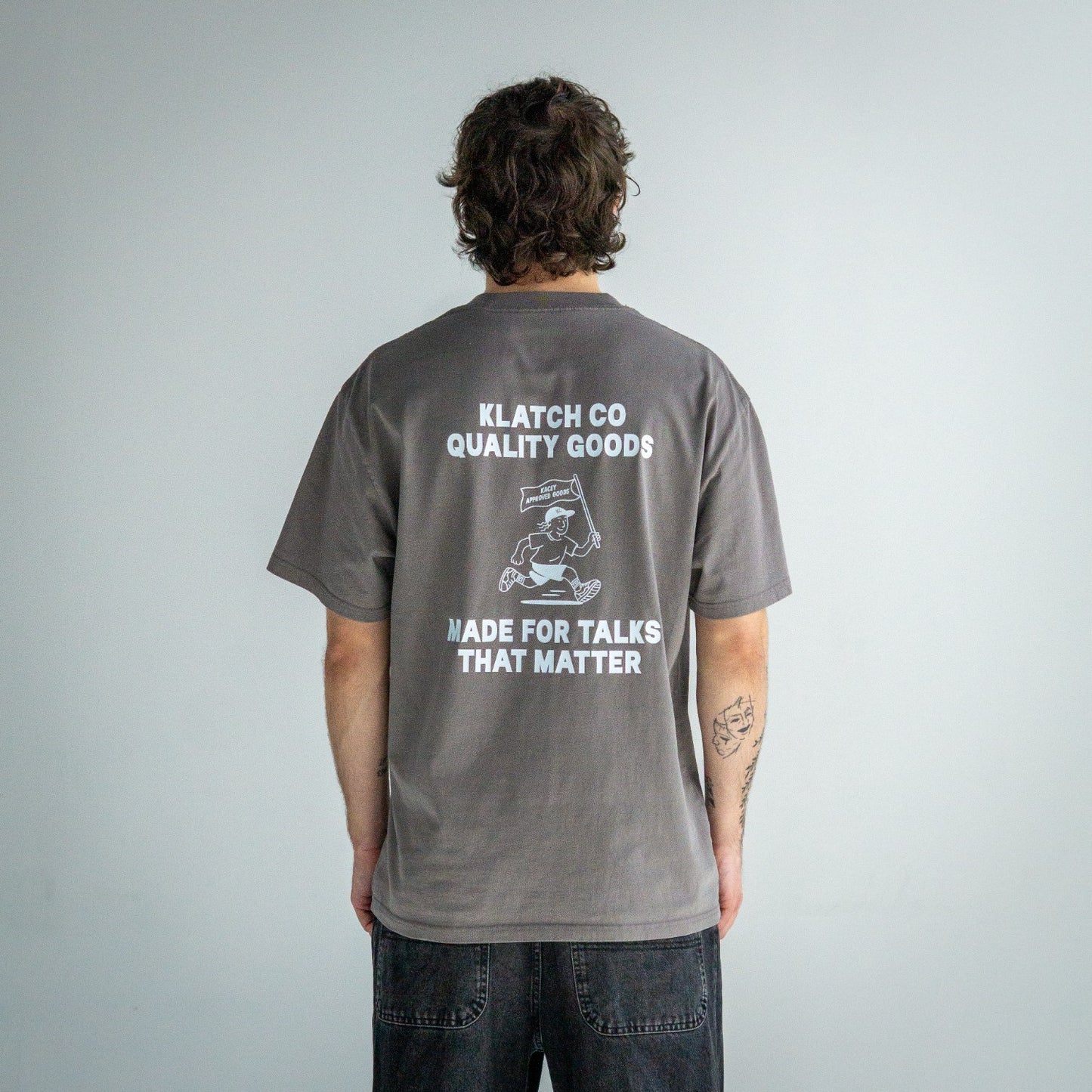 Made for talks T-shirt - Washed Grey