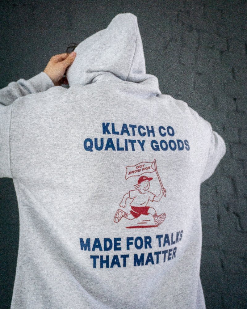 Made for talks Hoodie - Grey Marl