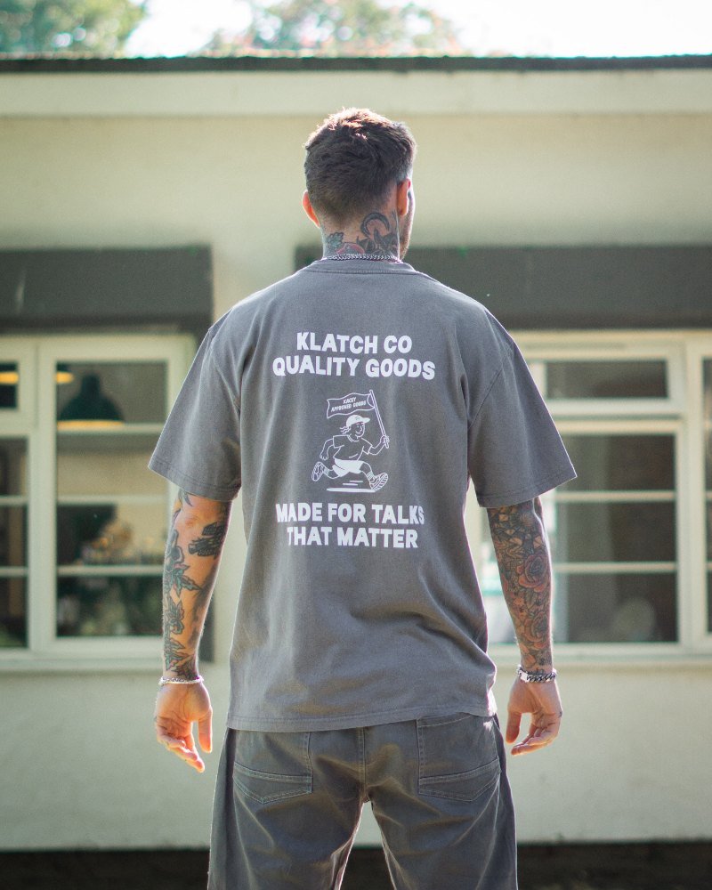 Made for talks T-shirt - Washed Grey