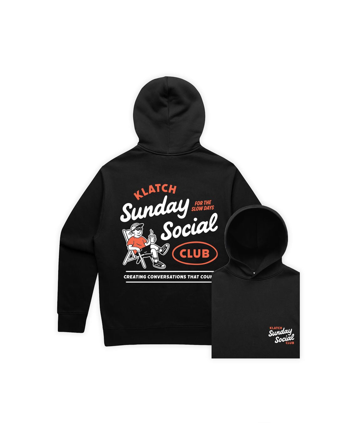 Sunday Social Black Hoodie
