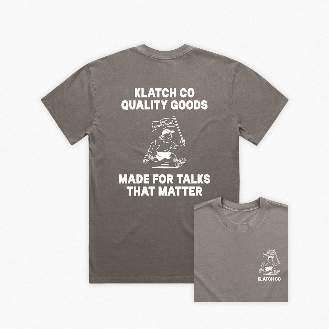 Made for talks T-shirt - Washed Grey