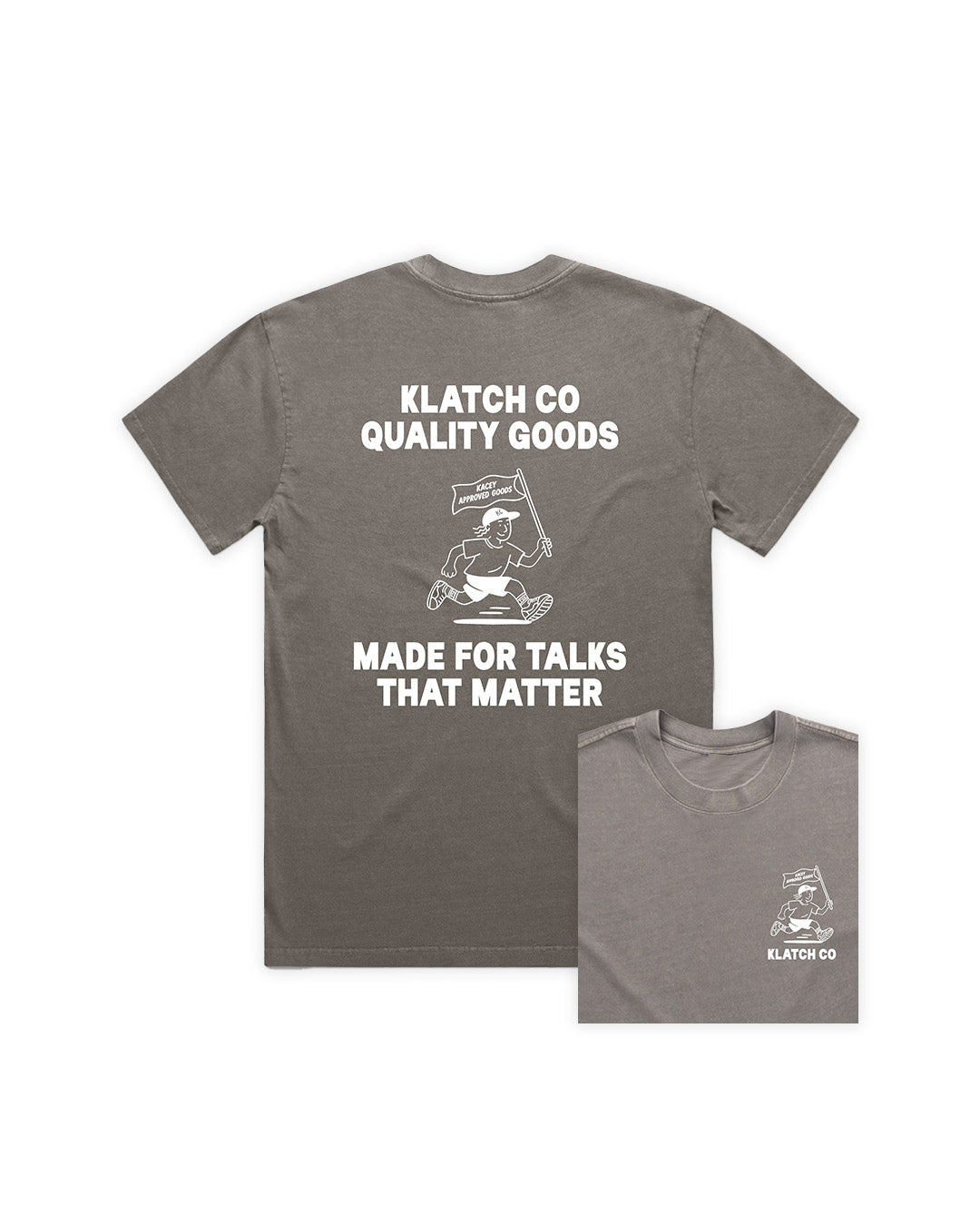 Made for talks T-shirt - Washed Grey