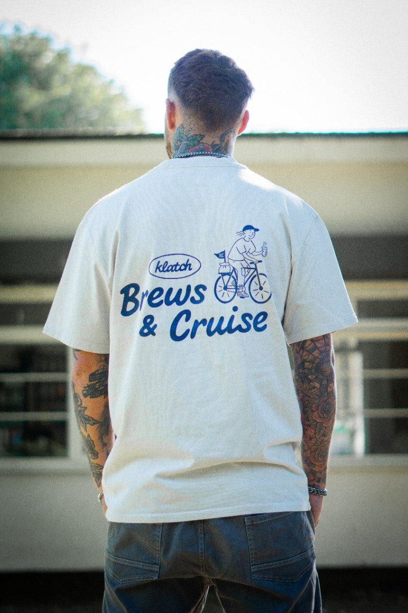 brews & cruise bone t-shirt