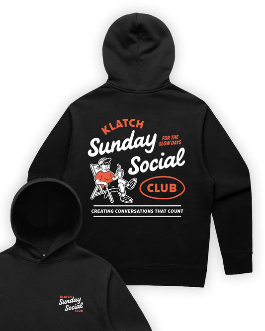 Sunday Social Black Hoodie