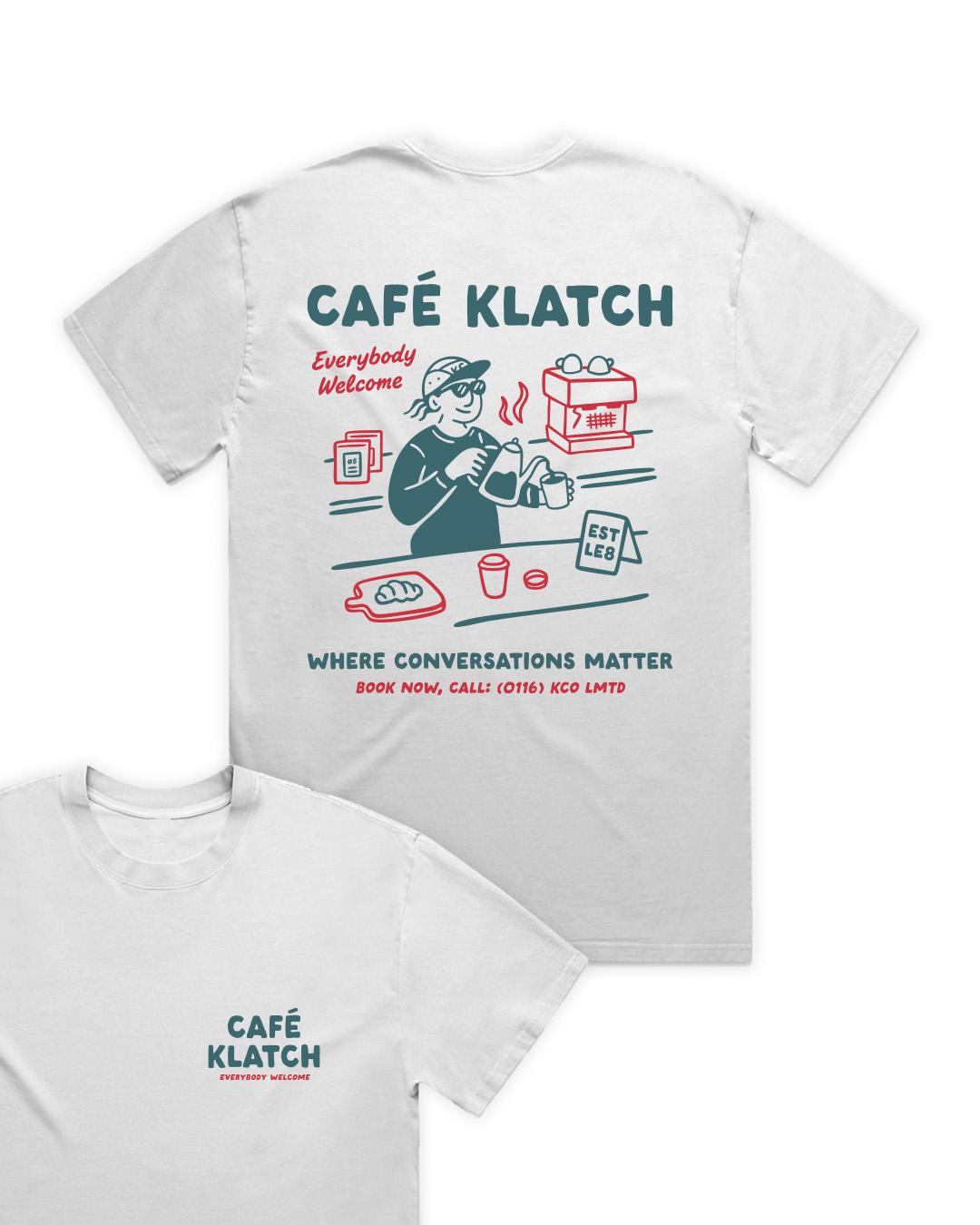 Cafe Klatch White T-Shirt