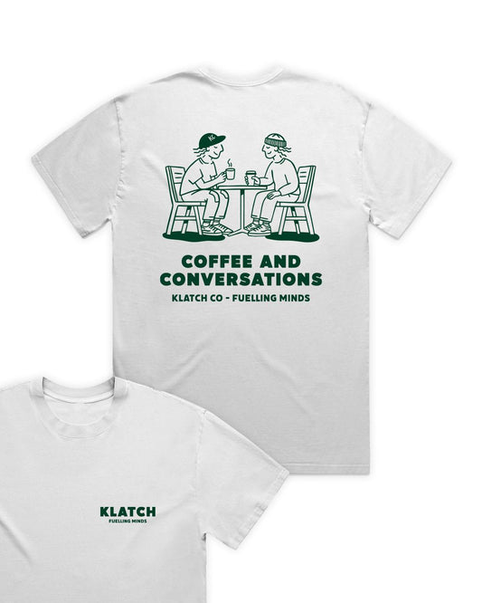 Coffee & Convos T-shirt - White