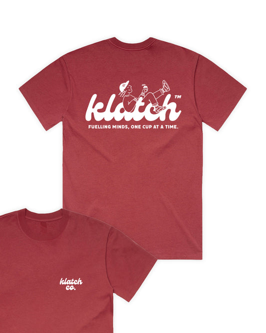 Fuelling Minds Relaxed Fit T-Shirt - Faded Red