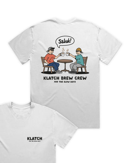 Brew Crew Relaxed Fit T-Shirt - White