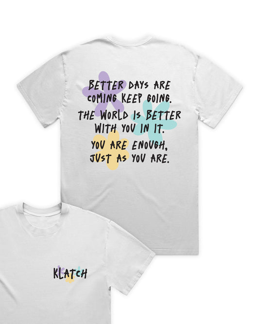 Limited Edition Quote Relaxed Fit T-Shirt - White