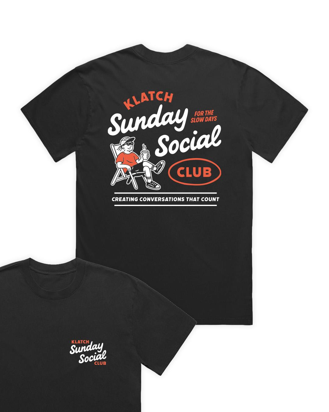 Sunday Social T-Shirt - Black