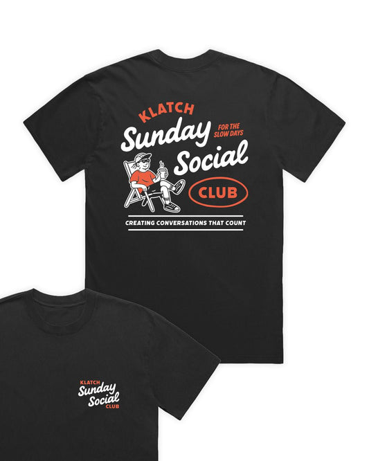Sunday Social T-Shirt - Black