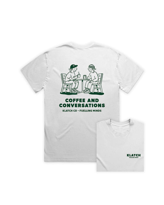 Coffee & Convos T-shirt - White