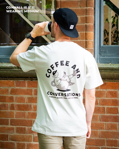 Coffee & Conversations T-Shirt – Bone