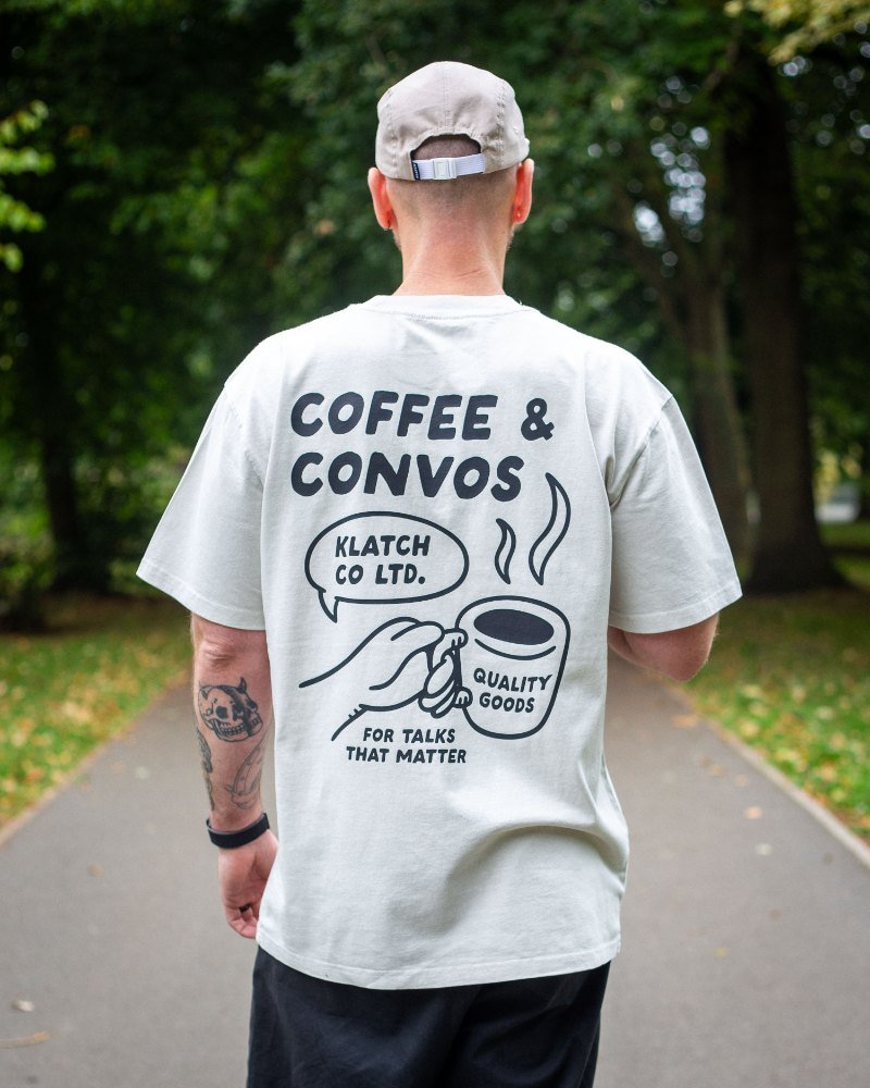 Coffee & Convos Bone T-Shirt