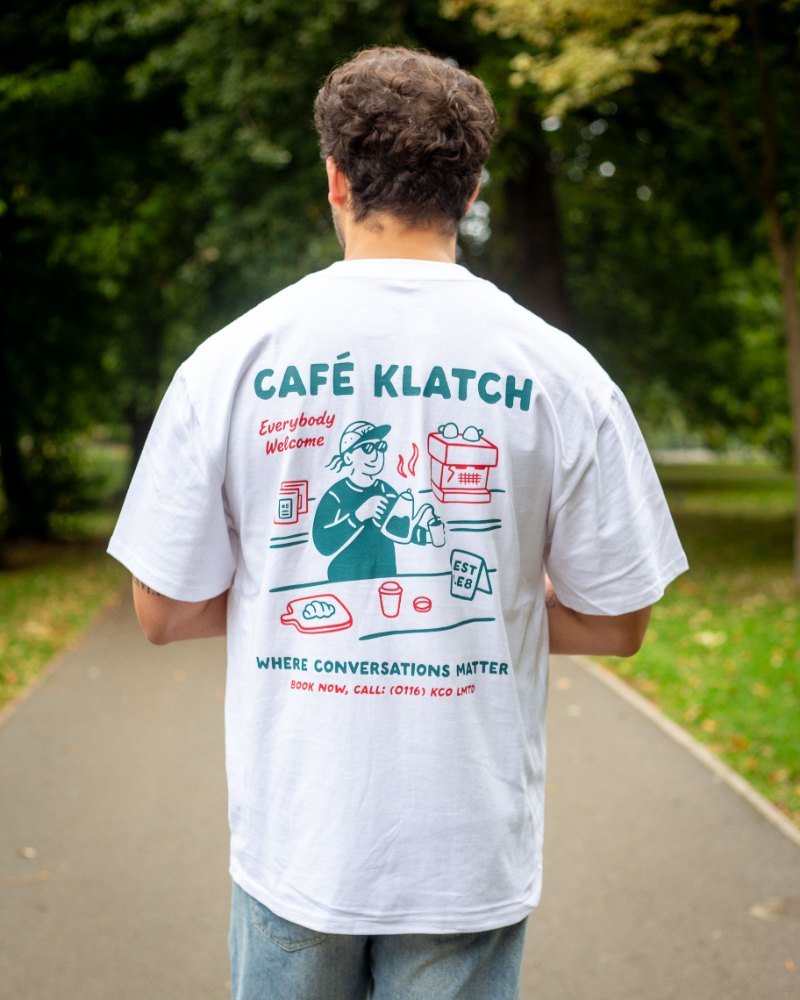Cafe Klatch White T-Shirt