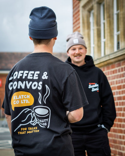 Coffee & Convos Black T-Shirt