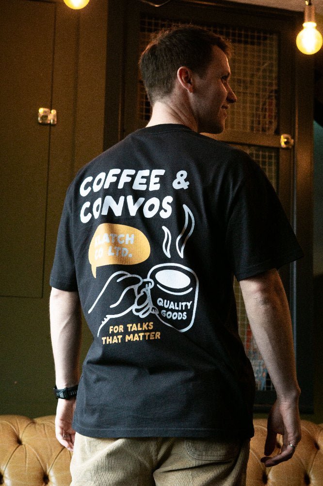 Coffee & Convos Black T-Shirt