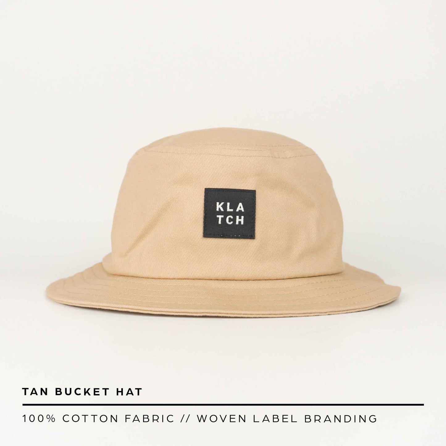 boonie style bucket hat in tan