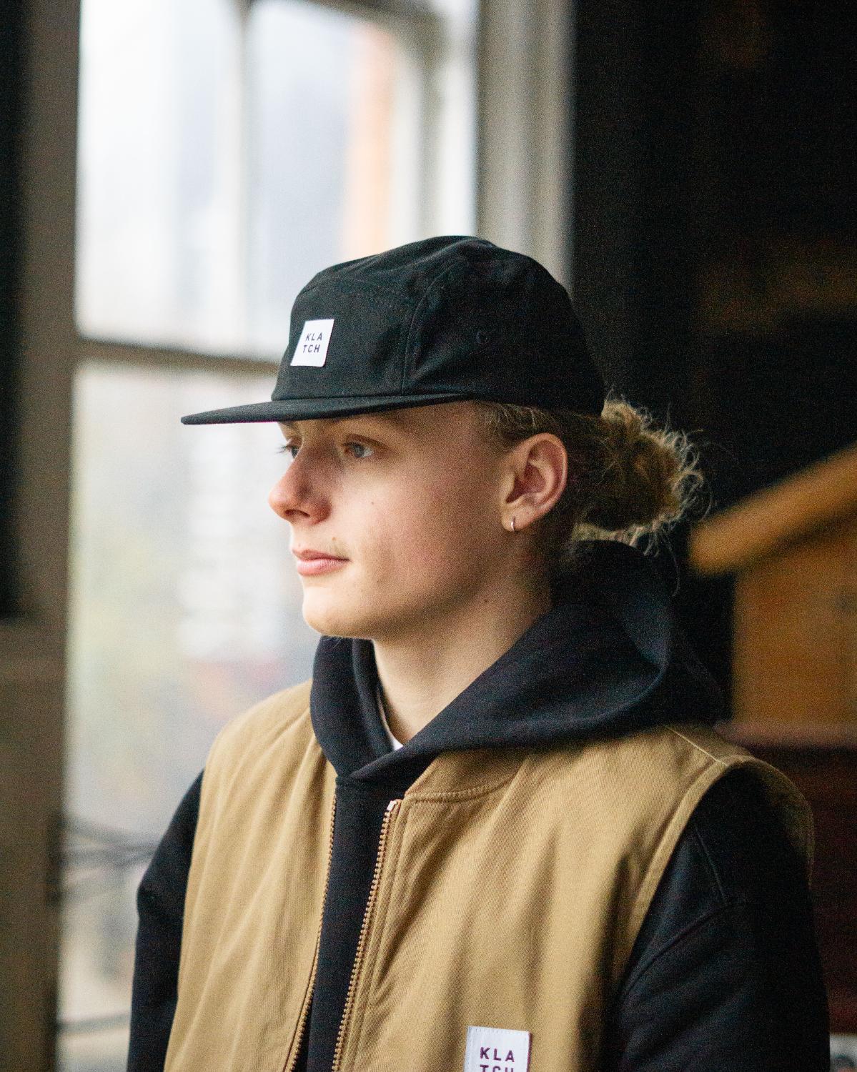 Lenox Black 5 Panel Cap