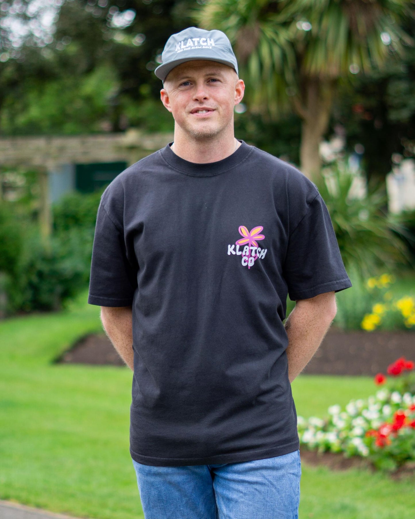 Let Yourself Grow Relaxed Fit T-Shirt - Black