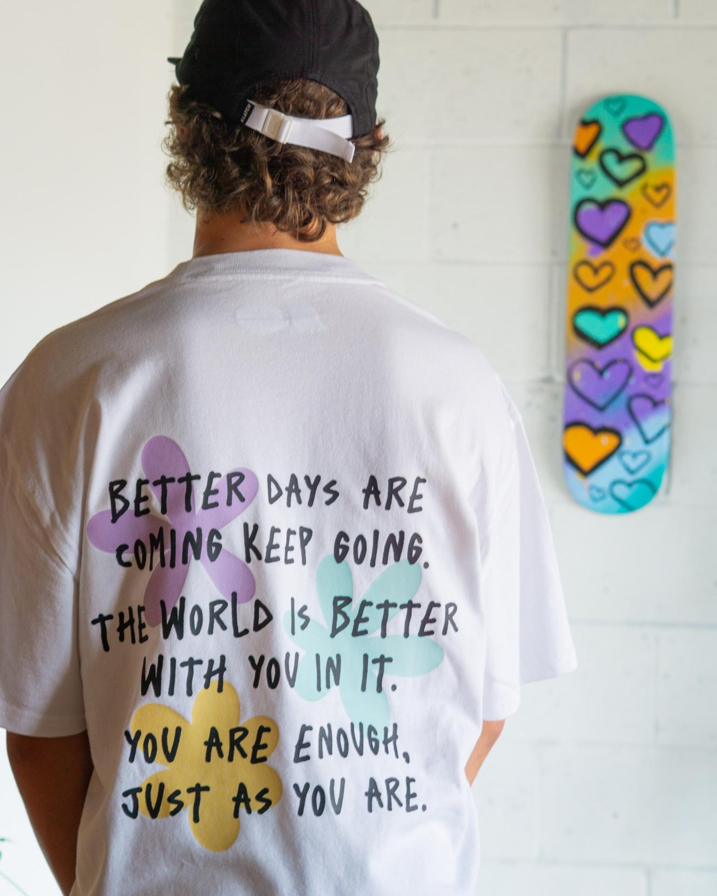 Limited Edition Quote Relaxed Fit T-Shirt - White