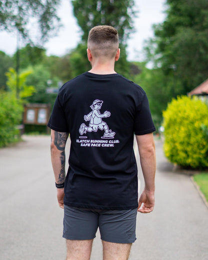Safe Pace Crew Running T-Shirt - Black
