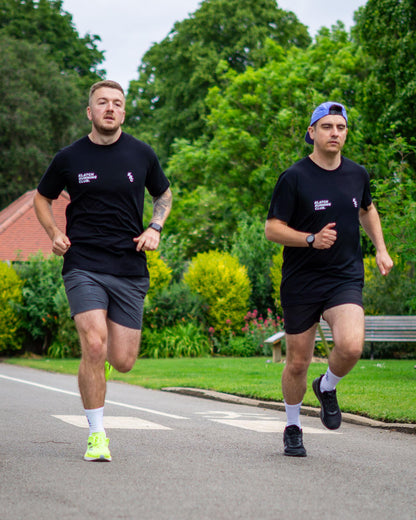 Safe Pace Crew Running T-Shirt - Black