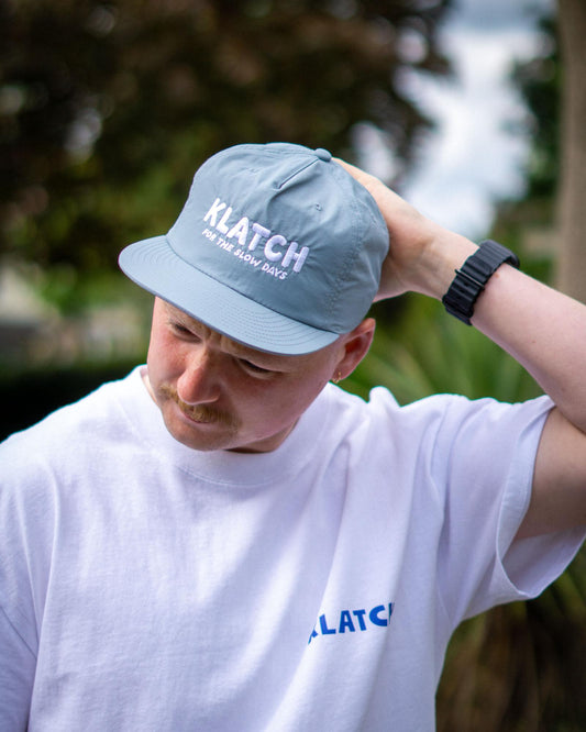 Slow Days Snapback Cap - Slate Blue