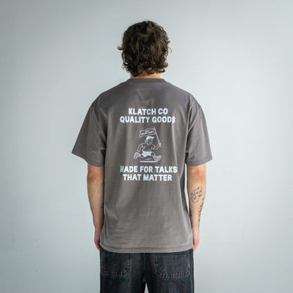 Made for talks T-shirt - Washed Grey