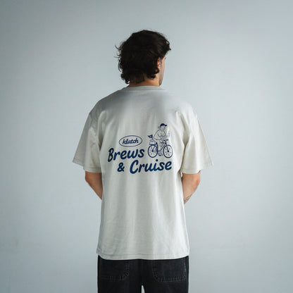 Brews & Cruise T-shirt - Bone