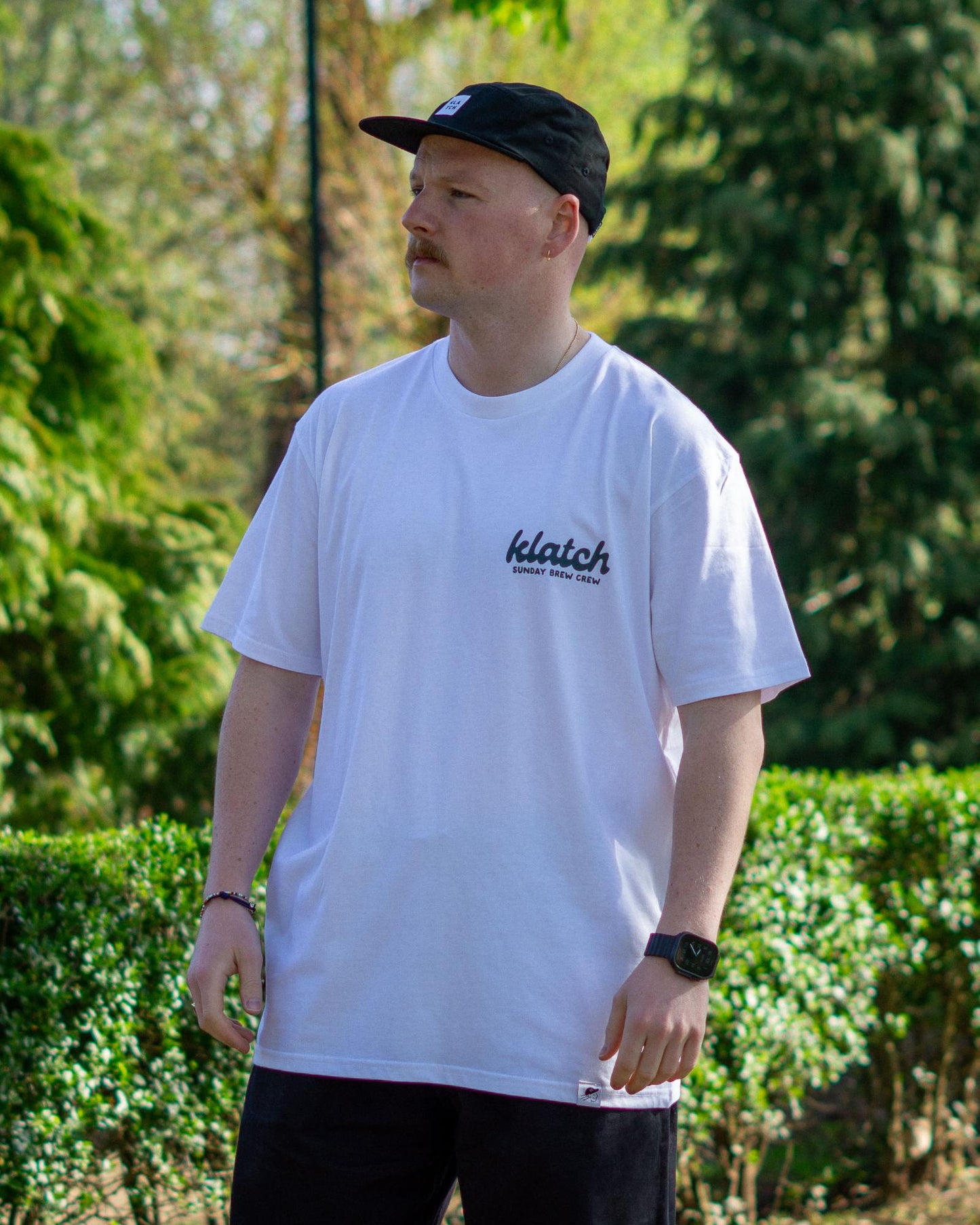 Sunday Brew Crew Regular Fit T-Shirt - White