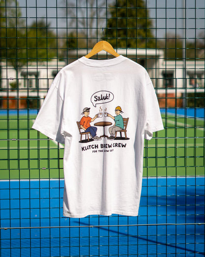 Brew Crew Relaxed Fit T-Shirt - White