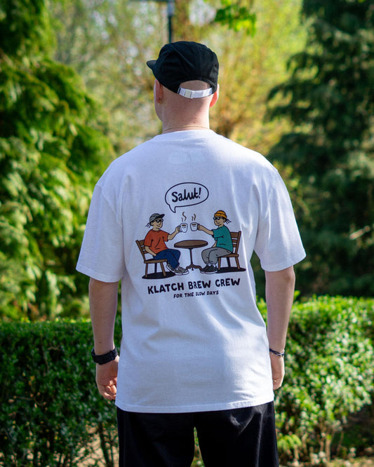 Brew Crew Relaxed Fit T-Shirt - White