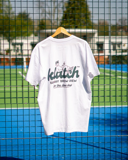 Sunday Brew Crew Regular Fit T-Shirt - White