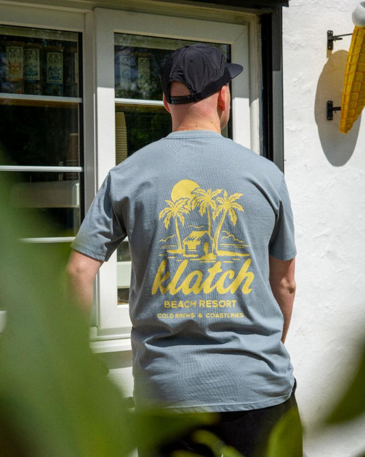 Beach Resort Regular Fit T-Shirt - Slate Blue