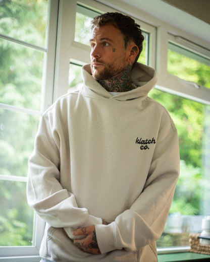 Relaxed Fit Hoodie - Bone