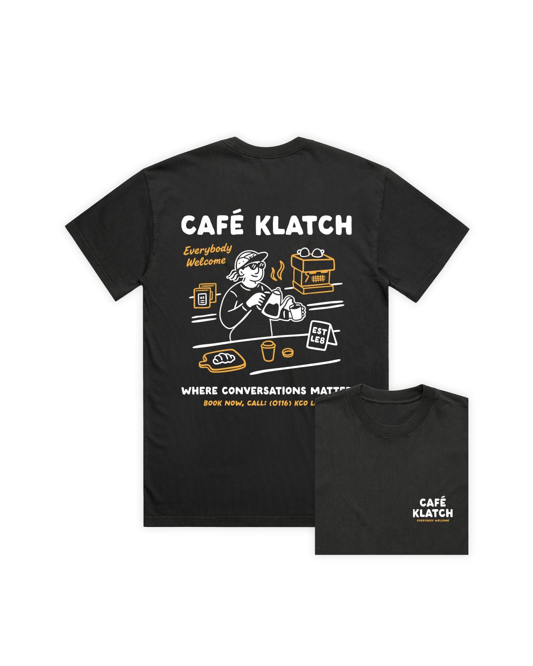 Cafe Klatch Black T-Shirt