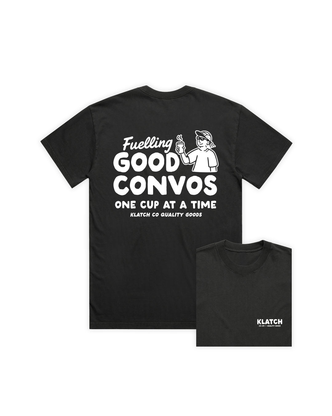 Fuelling Good Convos Black T-Shirt