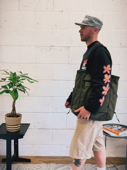Messenger Tote Bag - Khaki
