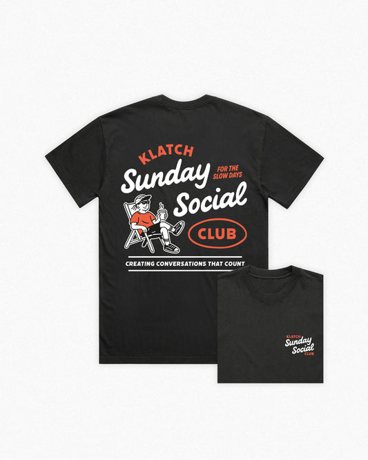 Sunday Social T-Shirt - Black