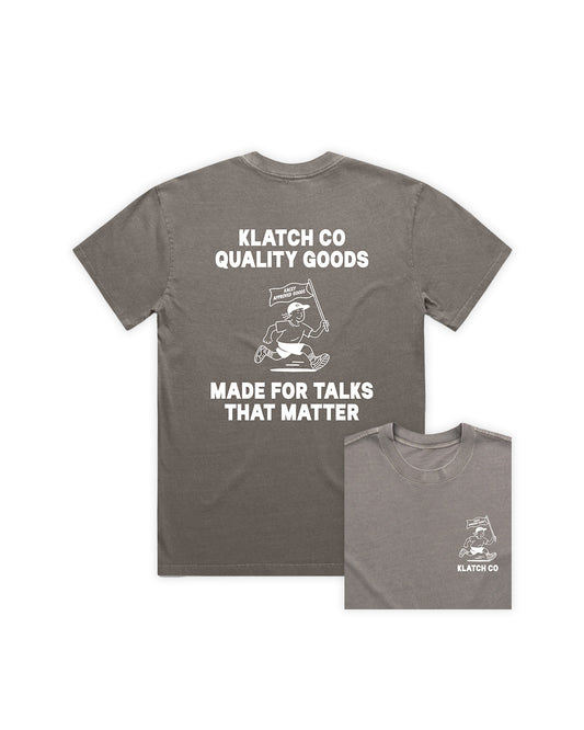 Made for talks T-shirt - Washed Grey